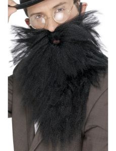 Barbe longue noire homme accessoire