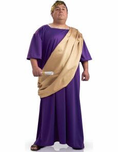 Déguisement romain en toge grande taille homme costume