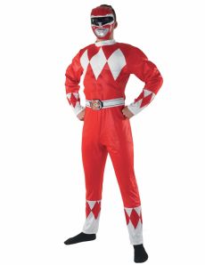 Déguisement Power Rangers rouge adulte costume