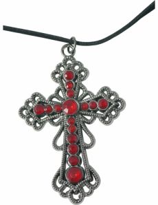 Collier croix gothique accessoire