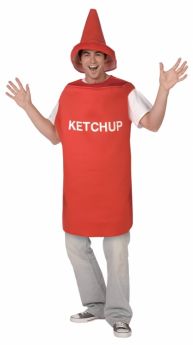 Déguisement pot de ketchup adulte costume