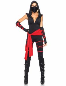 Déguisement ninja noir sexy femme 