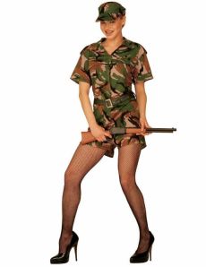 Déguisement militaire femme costume