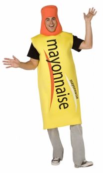Déguisement Mayonnaise tube adulte costume