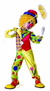 Déguisement clown multicolore garçon 