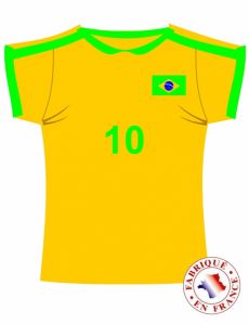 Décoration murale maillot du Brésil accessoire