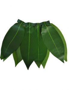 Jupe hawaïenne à feuilles vertes enfant accessoire