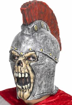Masque intégral squelette combattant romain adulte Halloween accessoire