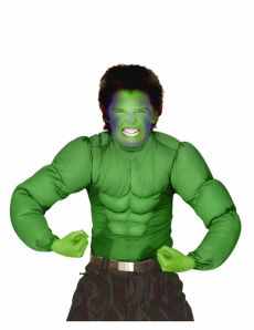 Haut muscles verts enfant costume