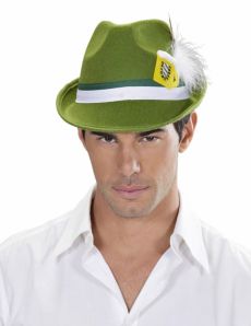 Chapeau bavarois vert adulte accessoire