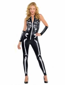 Déguisement complet squelette sexy femme Halloween costume