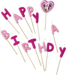 Bougies Happy Birthday Minnie accessoire