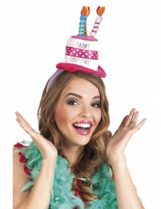 Serre-tête chapeau anniversaire adulte accessoire