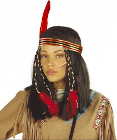 Perruque indienne cheyenne femme accessoire