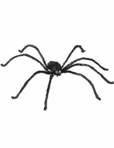 Araignée avec yeux lumineux 153 cm Halloween accessoire