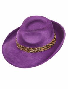 Chapeau pimp violet adulte accessoire