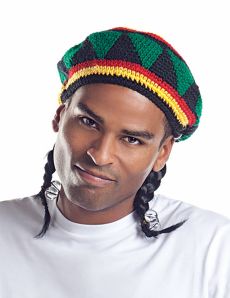 Perruque star du reggae homme accessoire