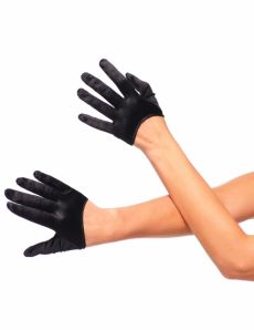 Mini gants noirs femme accessoire