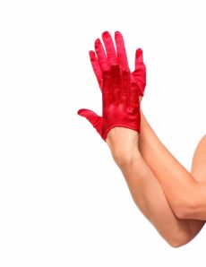Mini gants rouges femme accessoire