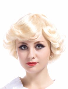 Perruque blonde vintage femme accessoire