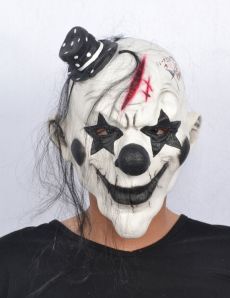 Masque clown rockeur effrayant adulte accessoire