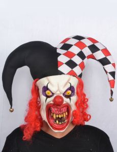 Masque latex joker terrifiant adulte Halloween accessoire