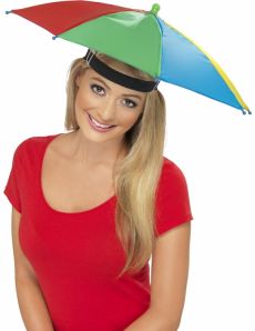 Chapeau parapluie multicolore adulte accessoire