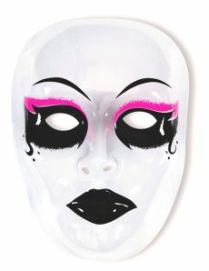 Masque transparent vénitien adulte accessoire