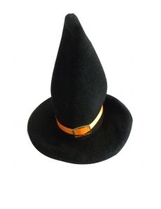 2 Décorations petits chapeaux de sorcière 18 x 13 cm accessoire