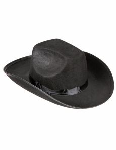 Chapeau cowboy noir pour adulte accessoire