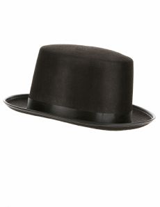 Chapeau haut de forme noir Adulte accessoire