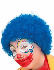 Perruque clown enfant bleue accessoire