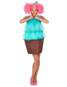 Déguisement cupcake turquoise femme costume