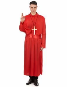 Déguisement prêtre rouge adulte costume