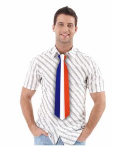 Cravate tricolore France accessoire