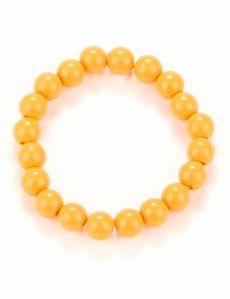 Bracelet perles orange adulte accessoire