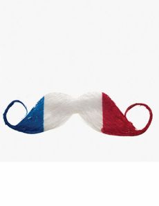 Moustache supporter France adulte accessoire