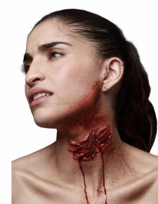 Fausse blessure morsure de zombie adulte Halloween accessoire