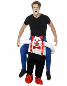 Déguisement homme sur dos clown sinistre adulte Halloween costume