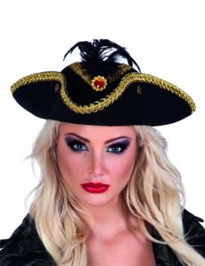Chapeau tricorne pirate femme accessoire
