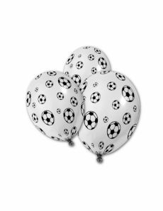 5 Ballons en latex Ballons de foot 30 cm accessoire