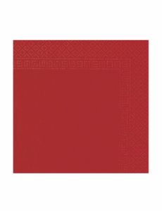 50 Serviettes rouge 38 x 38 cm accessoire