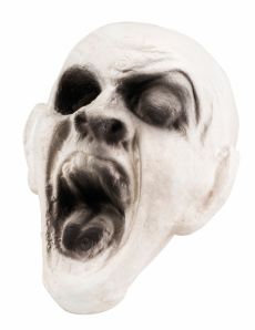 Décoration tête de zombie 15 x 15 cm Halloween accessoire