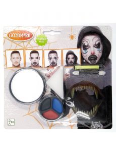 Kit maquillage démon hurlant Halloween accessoire
