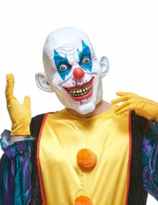 Masque latex clown diabolique adulte accessoire