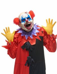 Masque latex clown des ténébres adulte accessoire