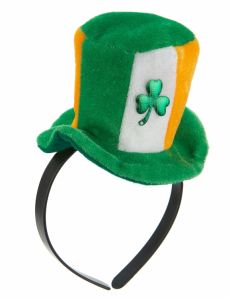 Serre-tête mini chapeau Ireland avec trêfle adulte accessoire