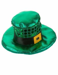 Mini chapeau à boucle et sequins Saint Patrick adulte accessoire