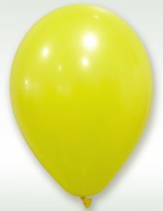 50 Ballons jaunes 30 cm accessoire
