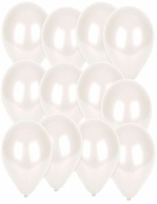 50 ballons ivoires métallisés 73 cm accessoire